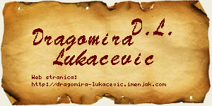 Dragomira Lukačević vizit kartica